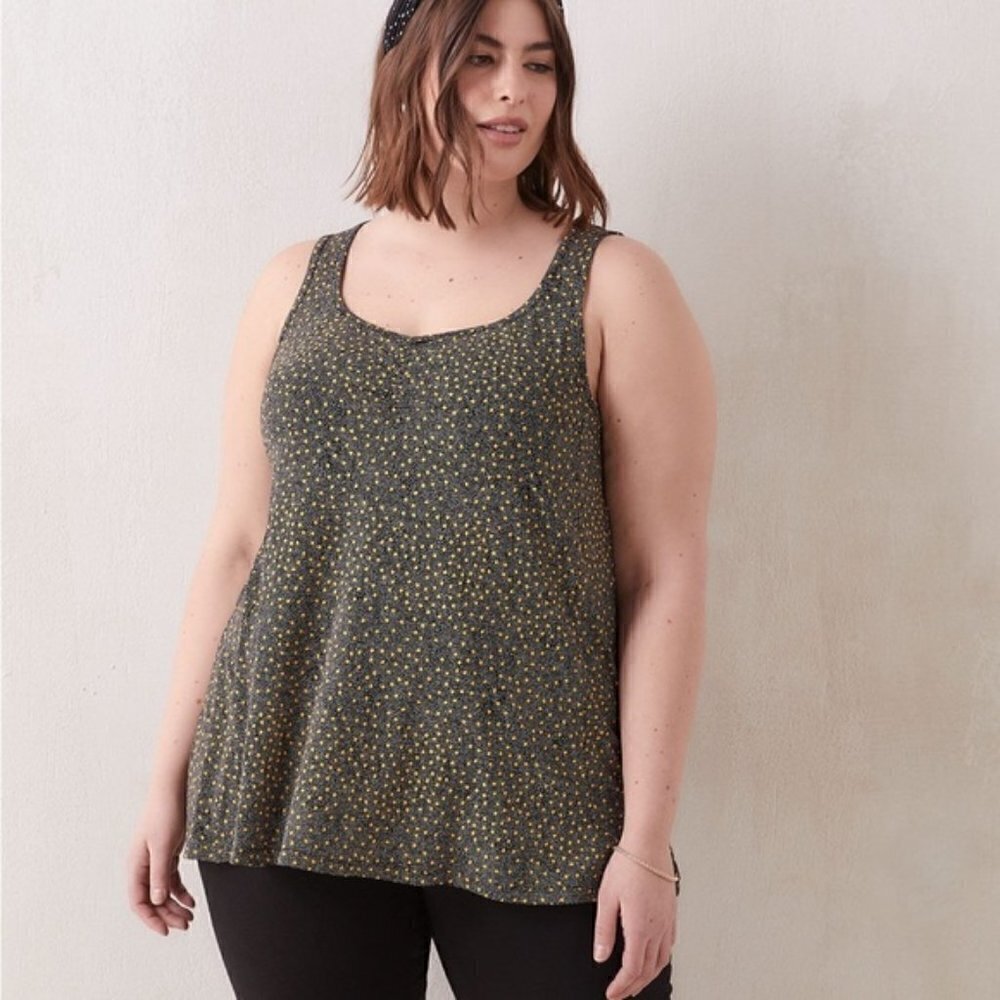 Penningtons In Every Story Dotted Sleeveless Blouse Size 3X